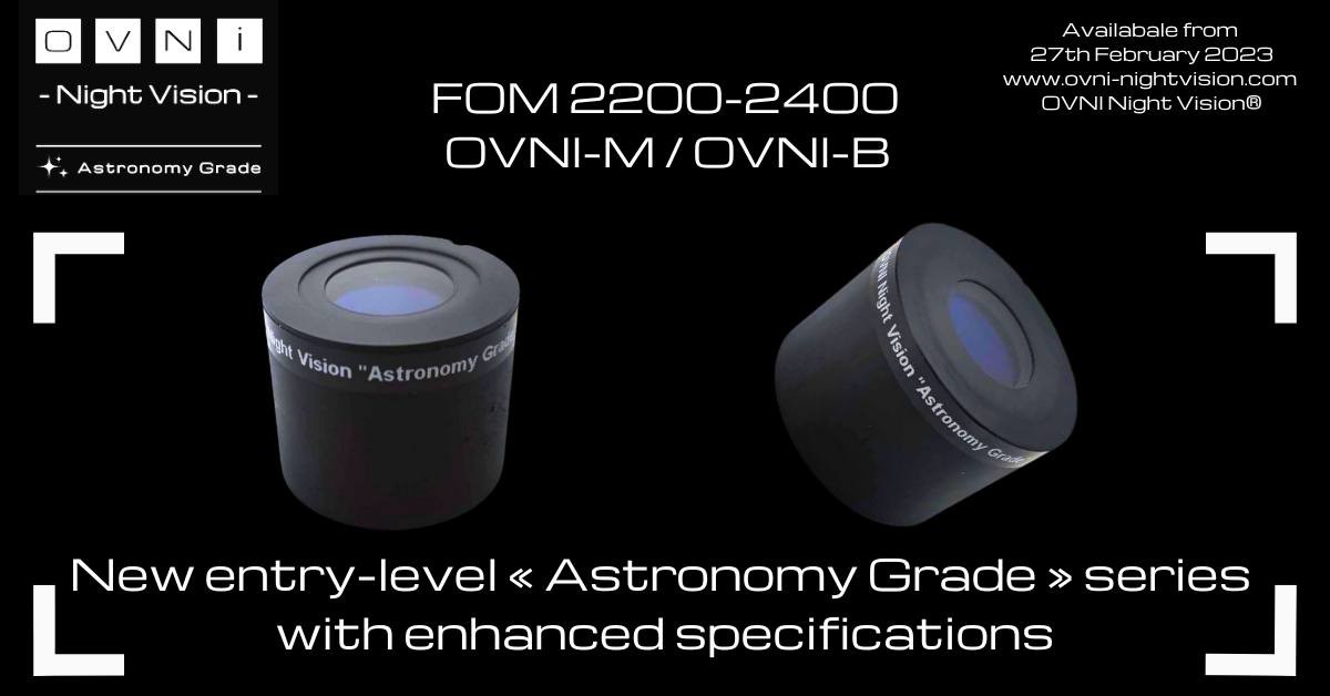 New OVNI Night Vision « Astronomy Grade » tubes