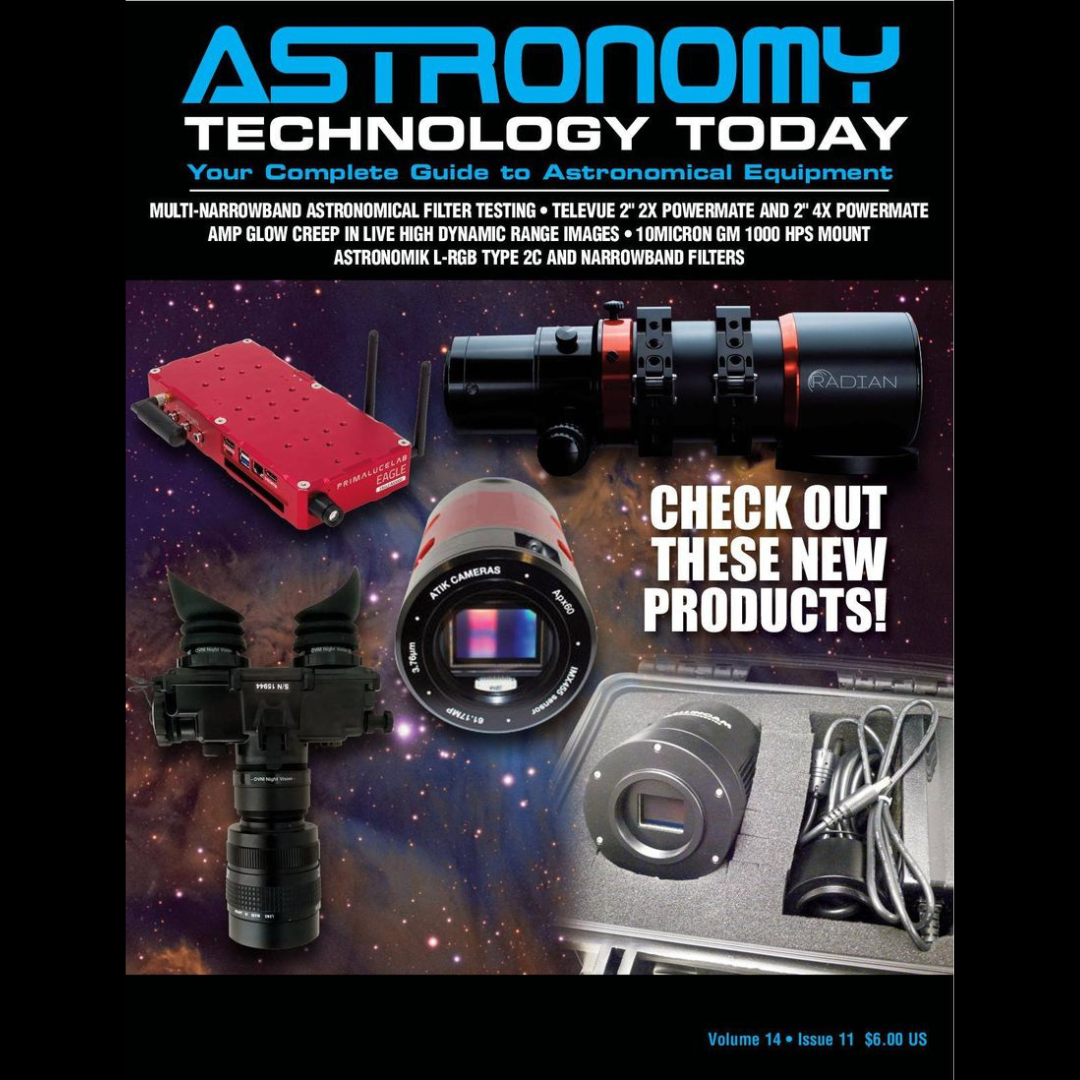 OVNI-B à la une du magazine Américain « Astronomy Technology Today ».