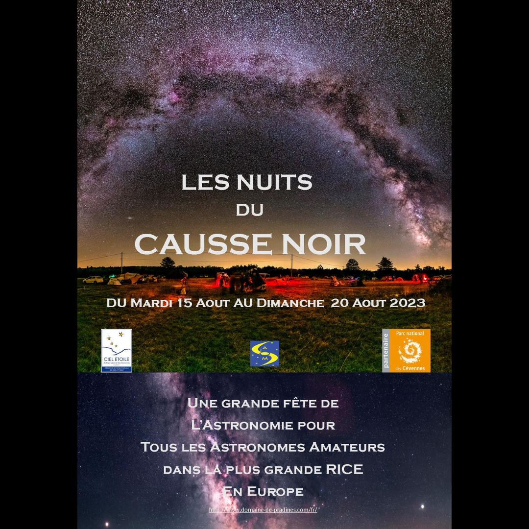 Come and observe with us at one of the biggest star party in France !