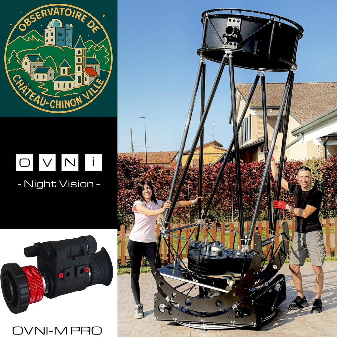 OVNI-M PRO × télescope de 1 mètre à l'Observatoire de Château-Chinon : Les étoiles à portée de main !